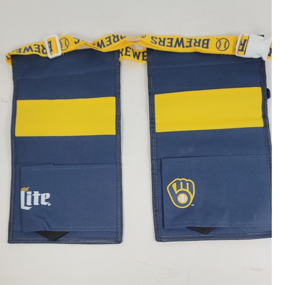 Milwaukee Brewers Miller Lite Tailgate Utility Belt Apron Navy MLB Fan Gear